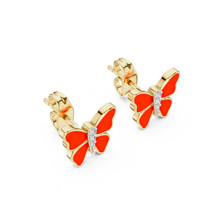 Round Stud Lab Grown Diamond Earrings