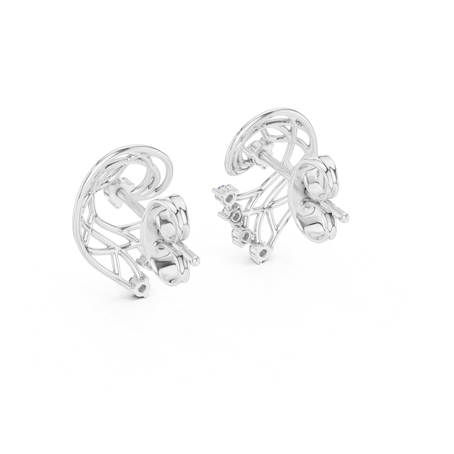 Round Climber Lab Grown Diamond Earrings