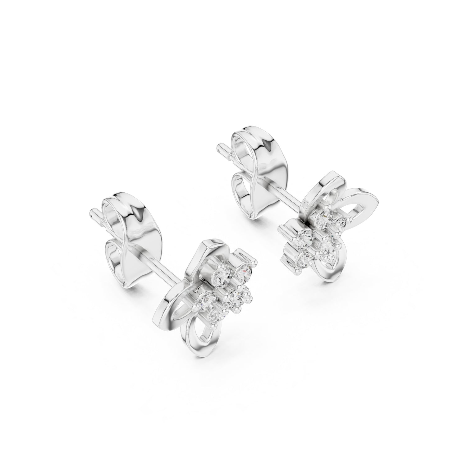 Round Stud Lab Grown Diamond Earrings