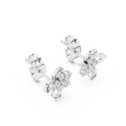 Round Stud Lab Grown Diamond Earrings