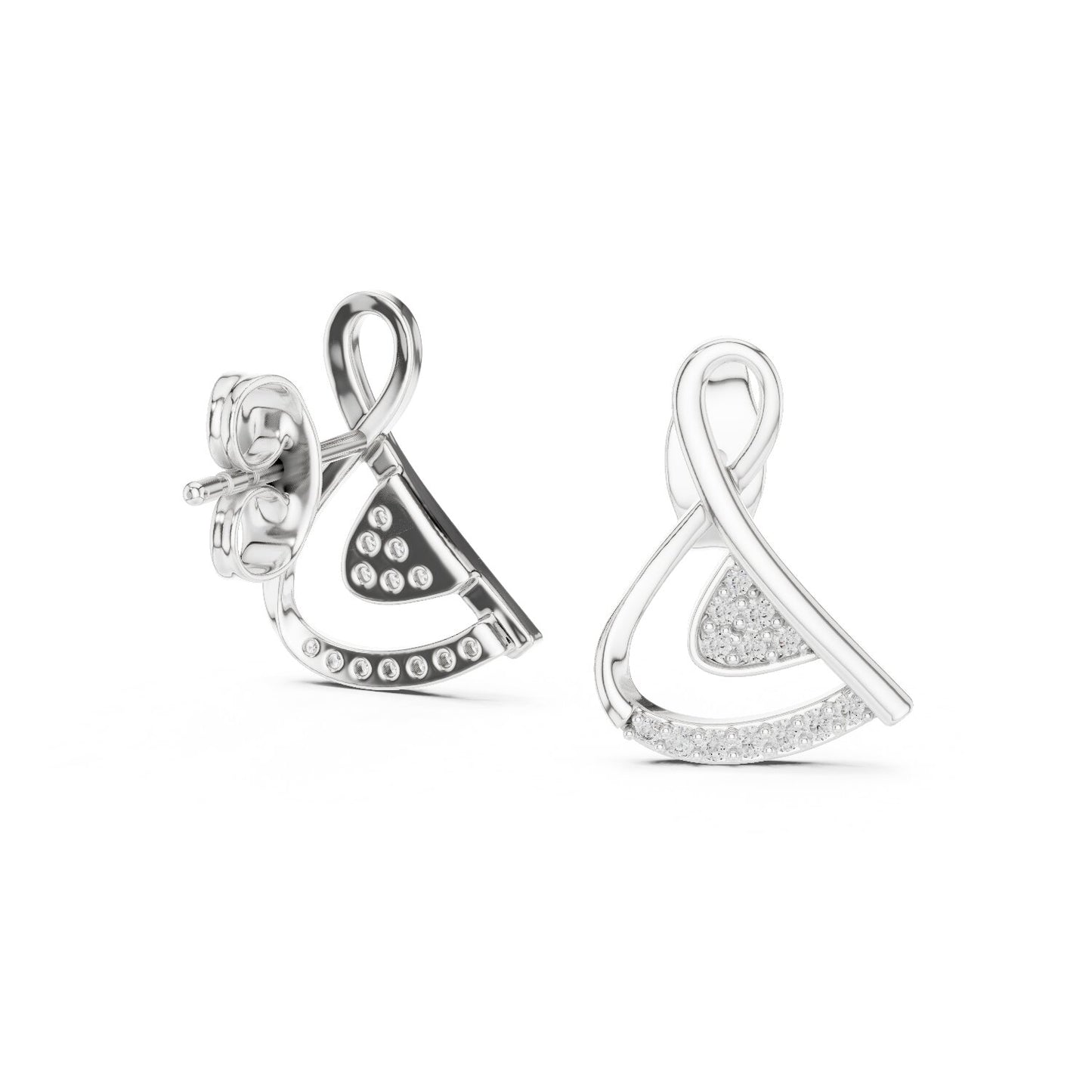 Round Jacket Lab Grown Diamond Earrings