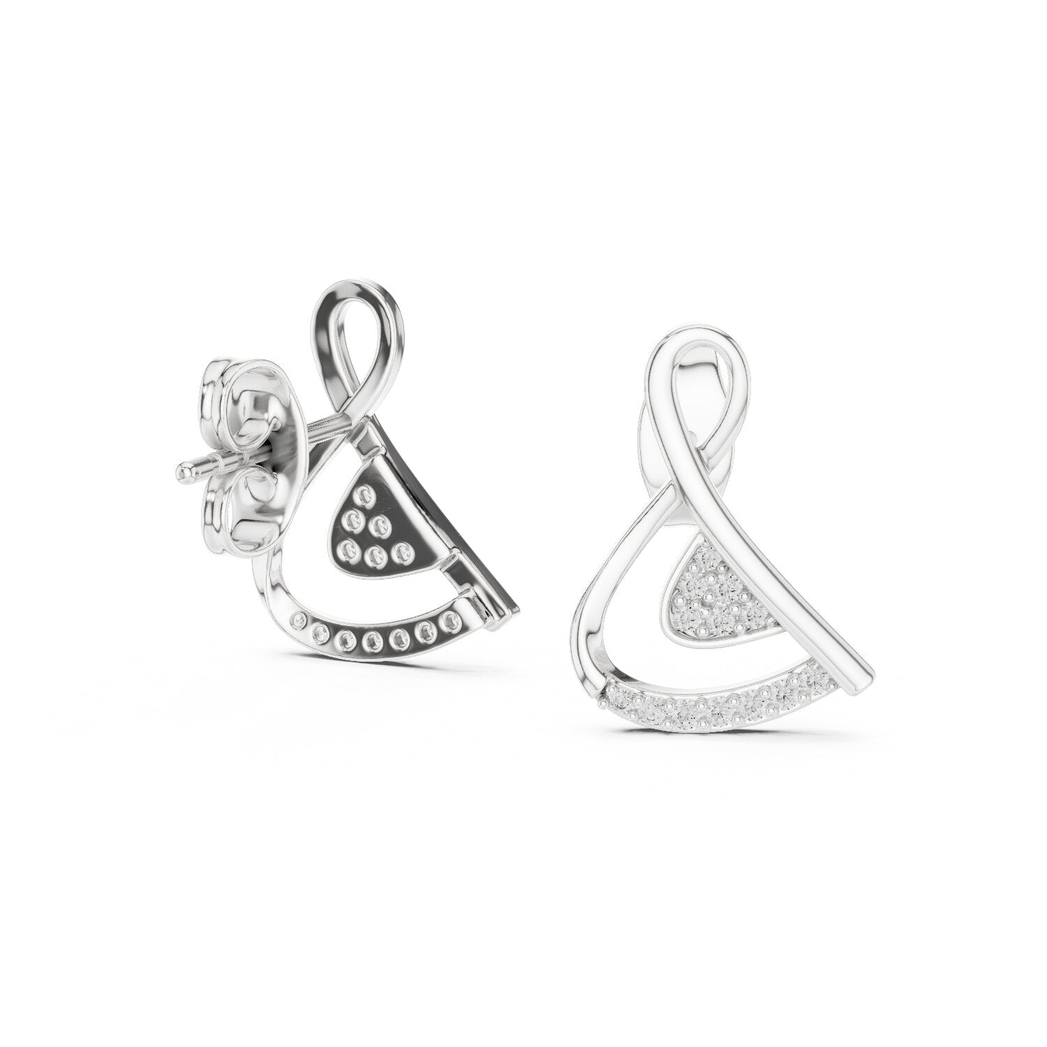 Round Jacket Lab Grown Diamond Earrings