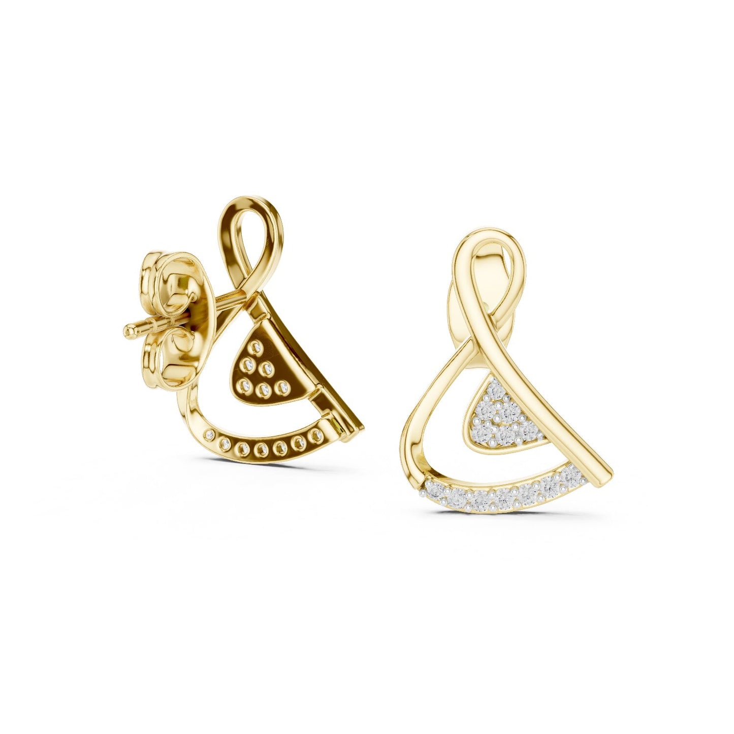 Round Jacket Lab Grown Diamond Earrings
