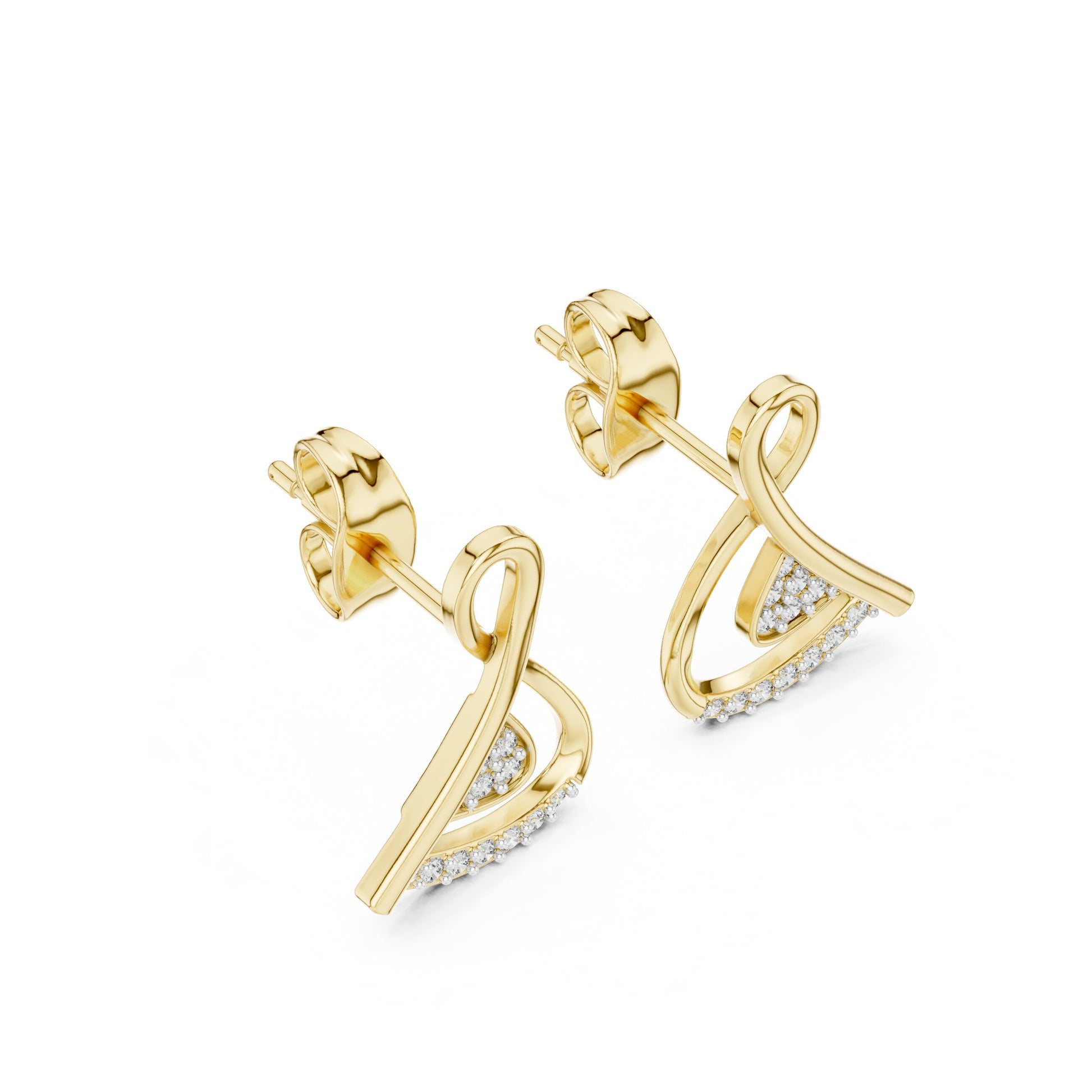 Round Jacket Lab Grown Diamond Earrings