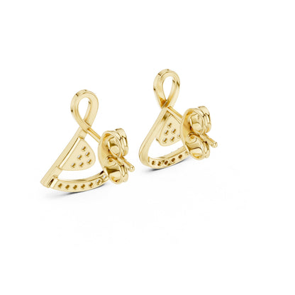 Round Jacket Lab Grown Diamond Earrings