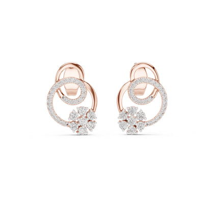 Round Jacket Lab Grown Diamond Earrings