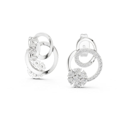 Round Jacket Lab Grown Diamond Earrings