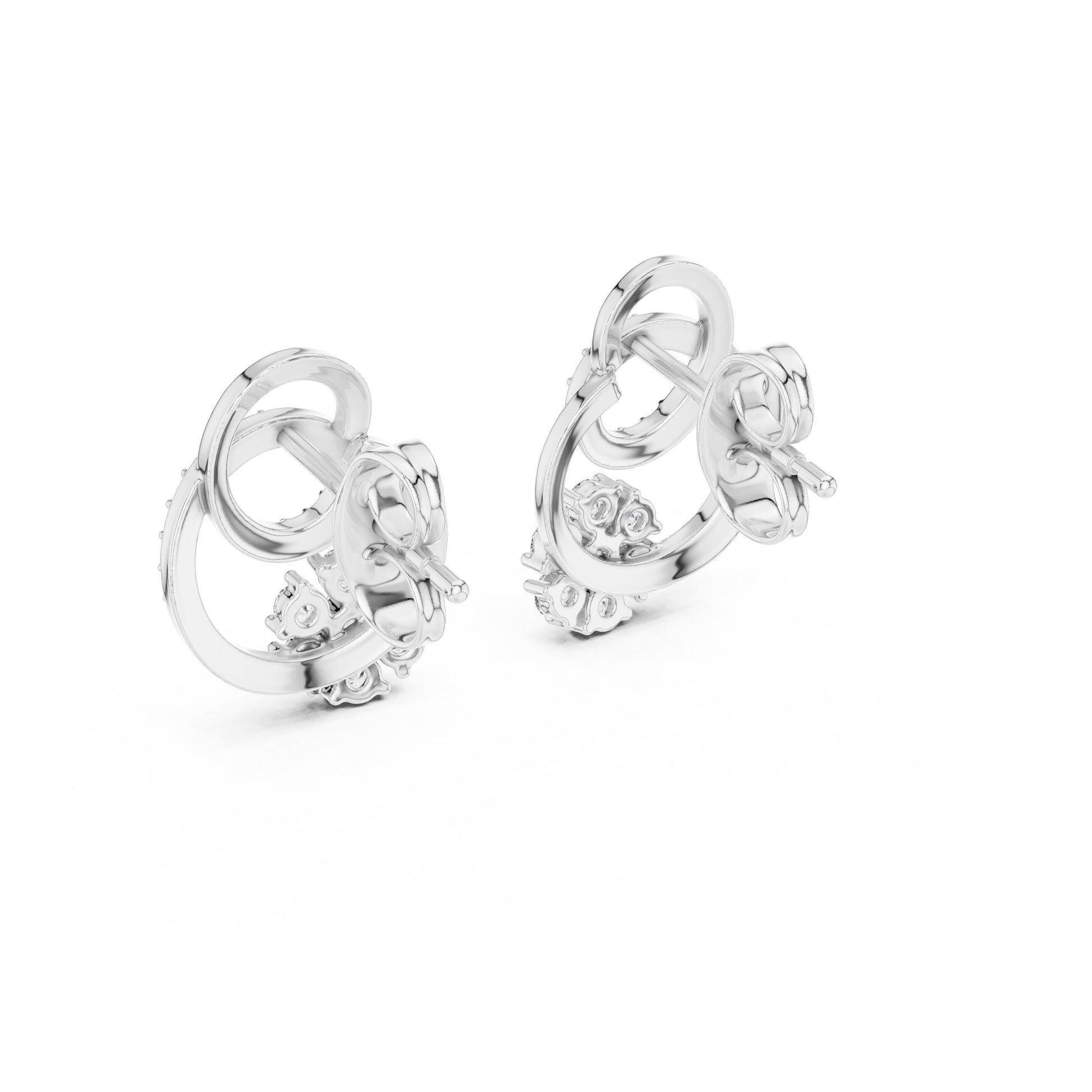 Round Jacket Lab Grown Diamond Earrings