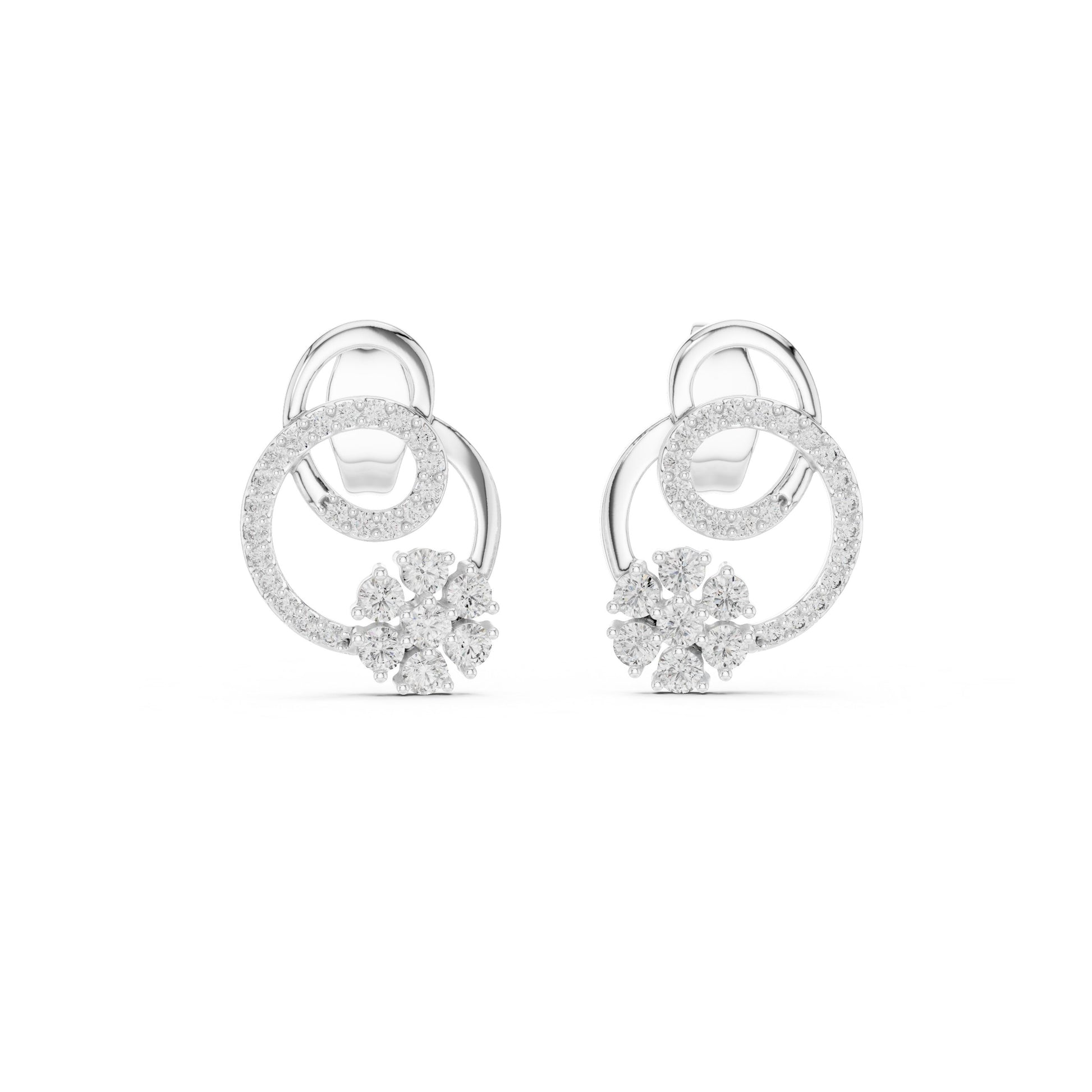 Round Jacket Lab Grown Diamond Earrings