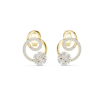Round Jacket Lab Grown Diamond Earrings