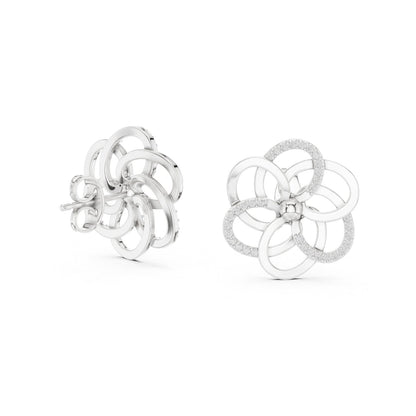 Round Stud Lab Grown Diamond Earrings