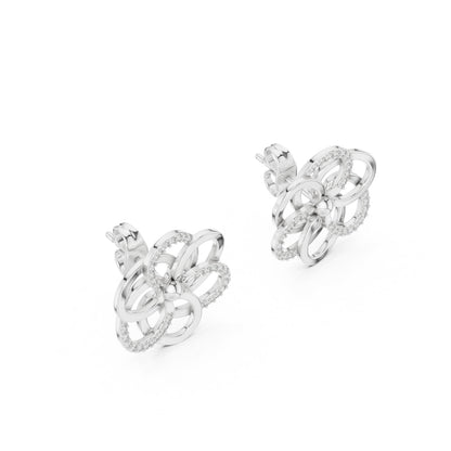 Round Stud Lab Grown Diamond Earrings
