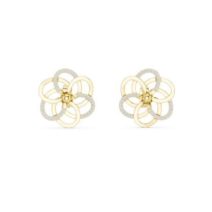 Round Stud Lab Grown Diamond Earrings