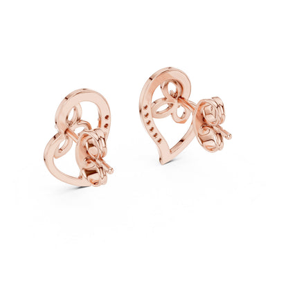 Round Stud Lab Grown Diamond Earrings