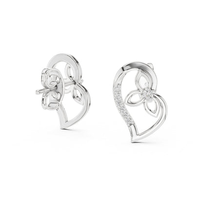 Round Stud Lab Grown Diamond Earrings