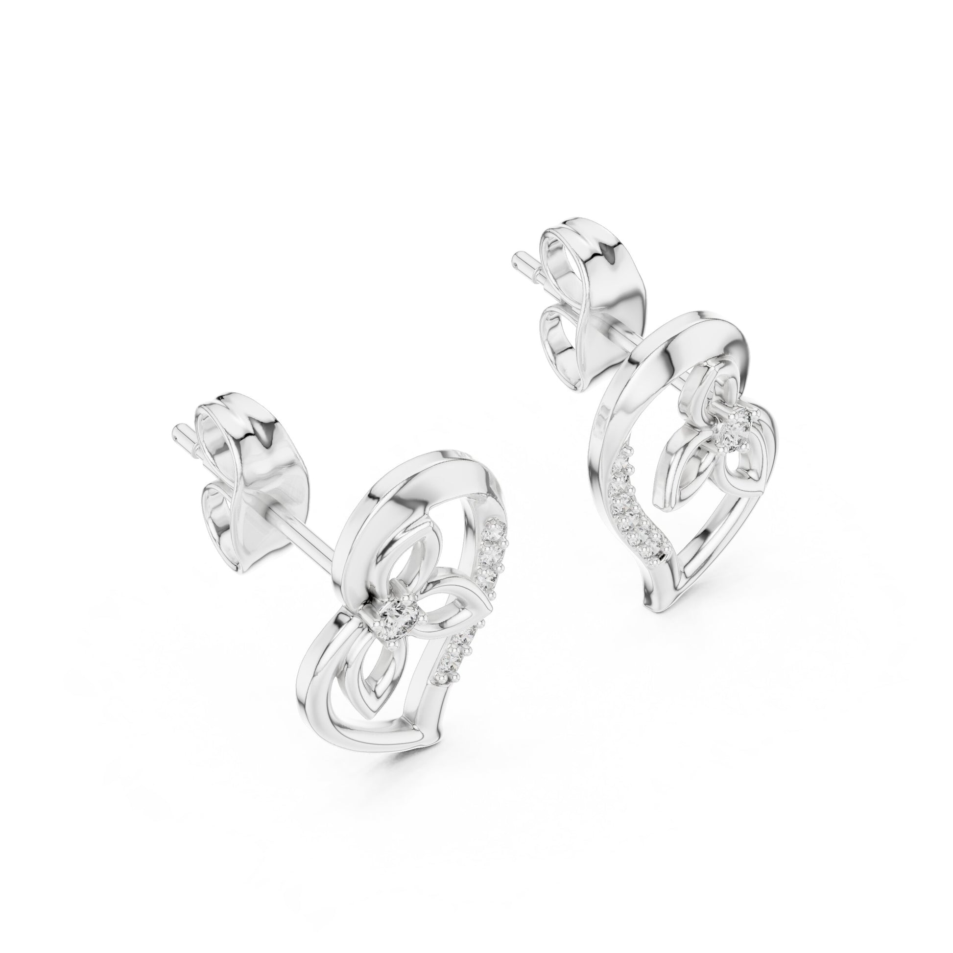 Round Stud Lab Grown Diamond Earrings