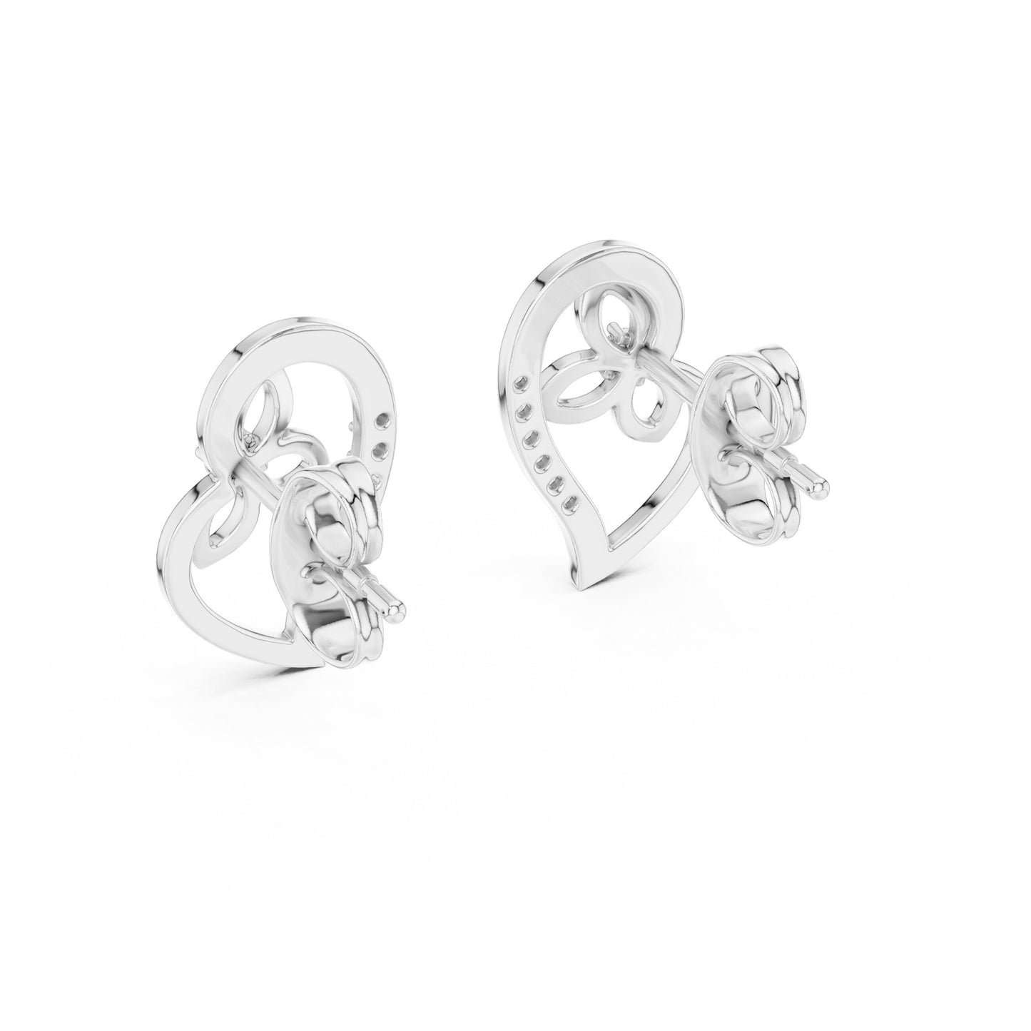 Round Stud Lab Grown Diamond Earrings