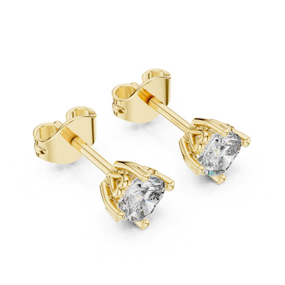 Round Stud Lab Grown Diamond Earrings