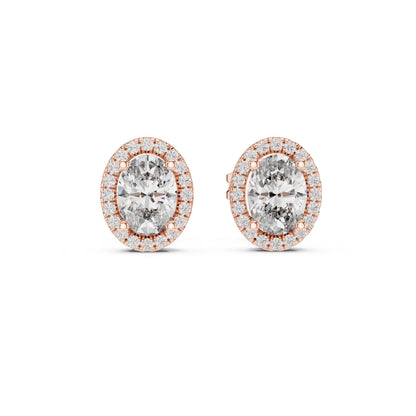 Mixed Shape Lab Grown Diamond Stud Earrings