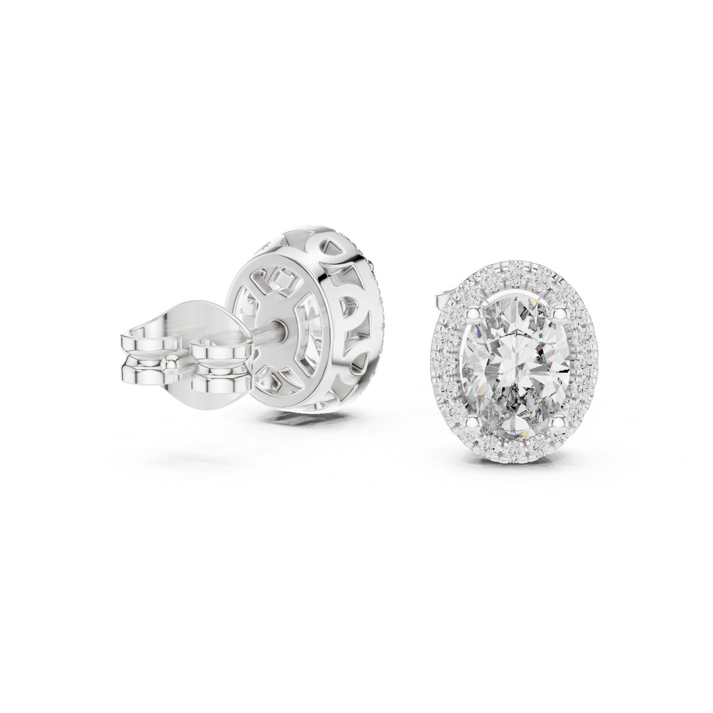 Mixed Shape Lab Grown Diamond Stud Earrings