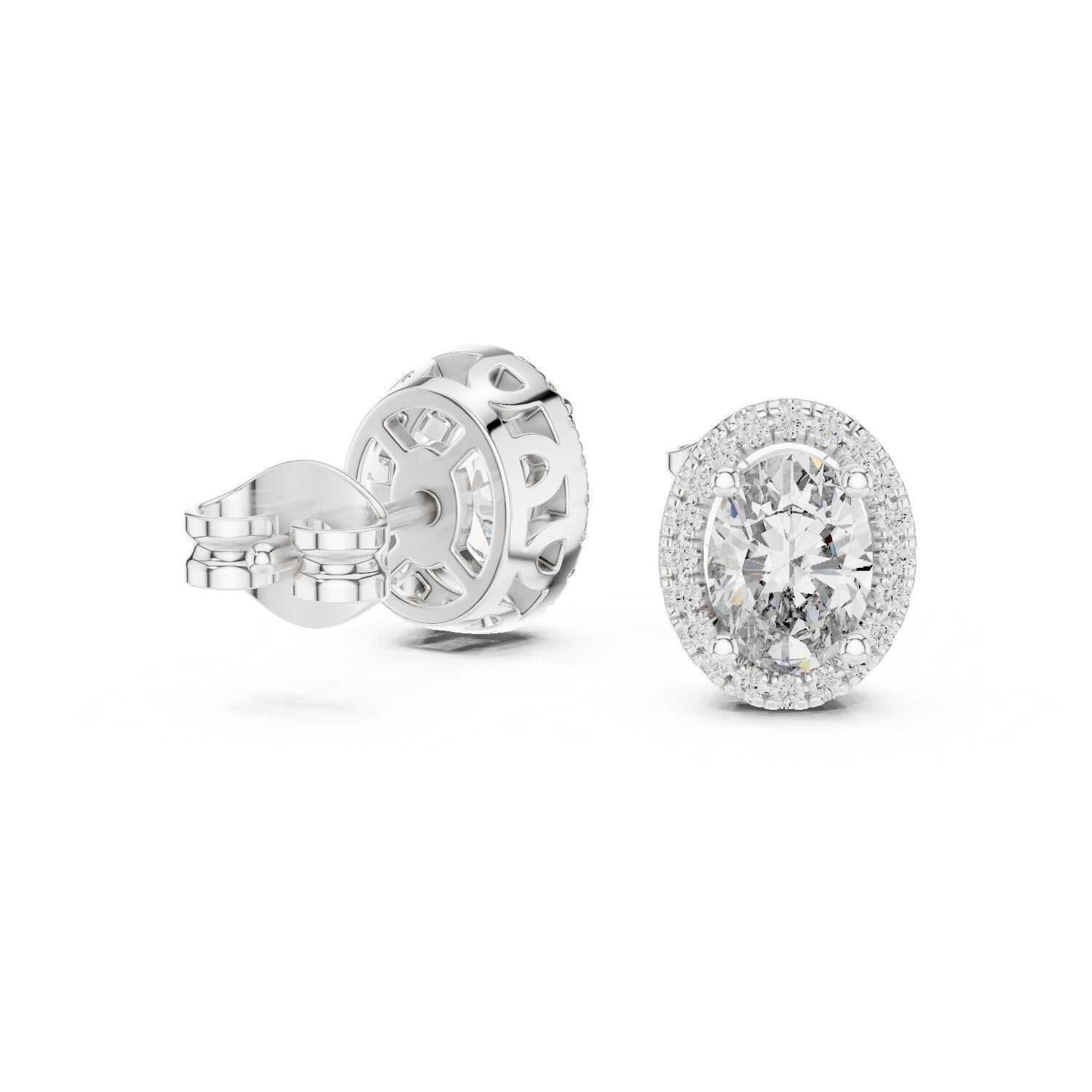 Mixed Shape Lab Grown Diamond Stud Earrings