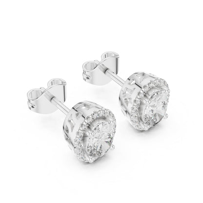 Mixed Shape Lab Grown Diamond Stud Earrings