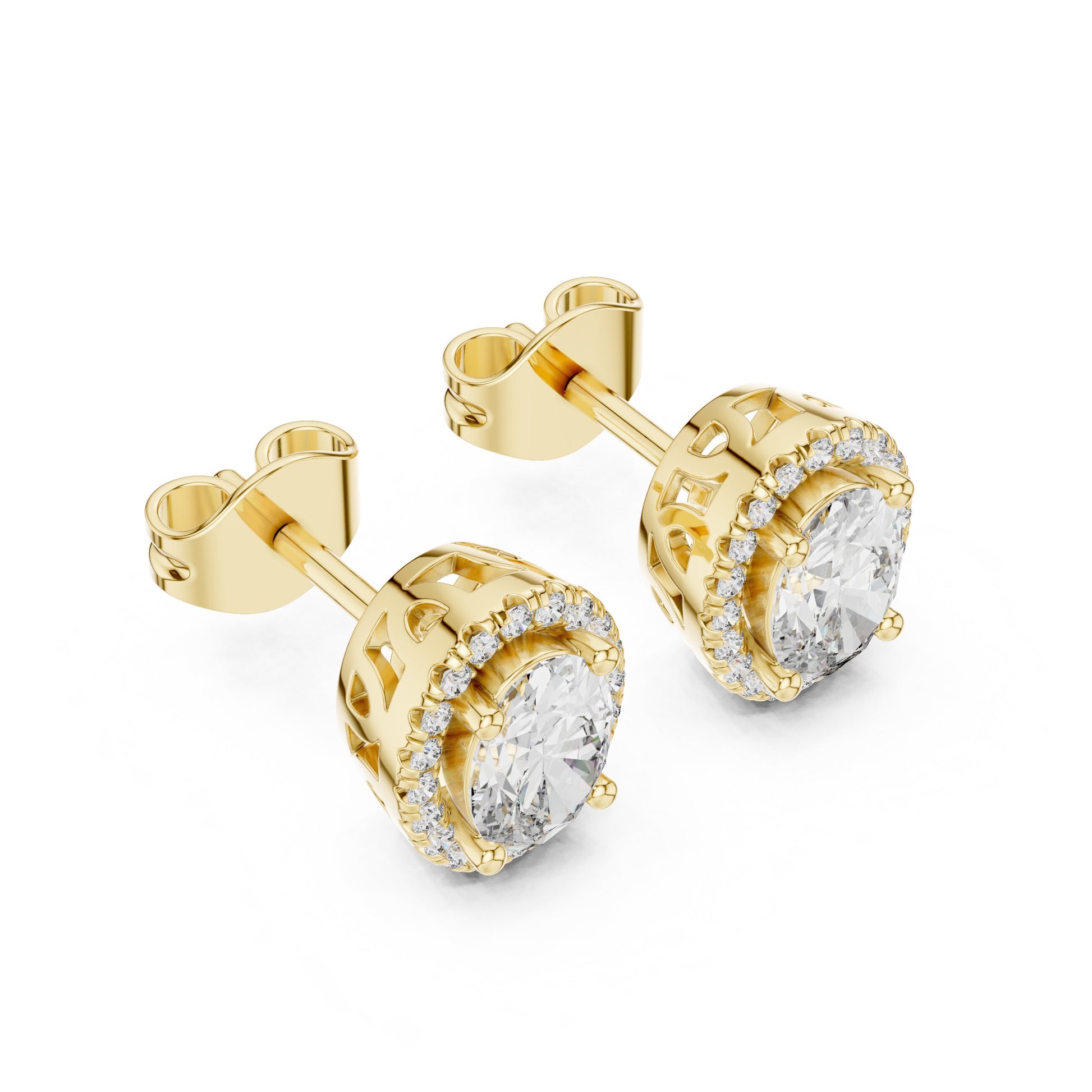 Mixed Shape Lab Grown Diamond Stud Earrings