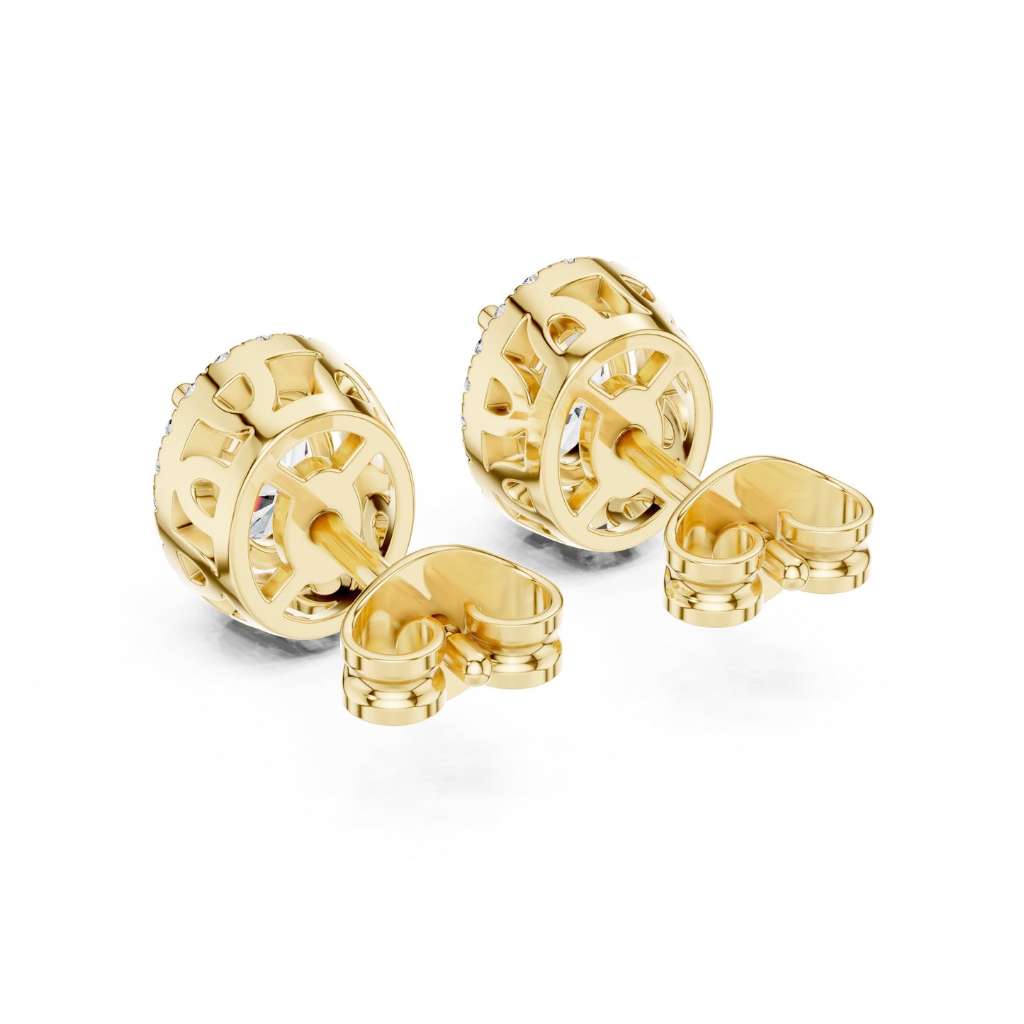 Mixed Shape Lab Grown Diamond Stud Earrings