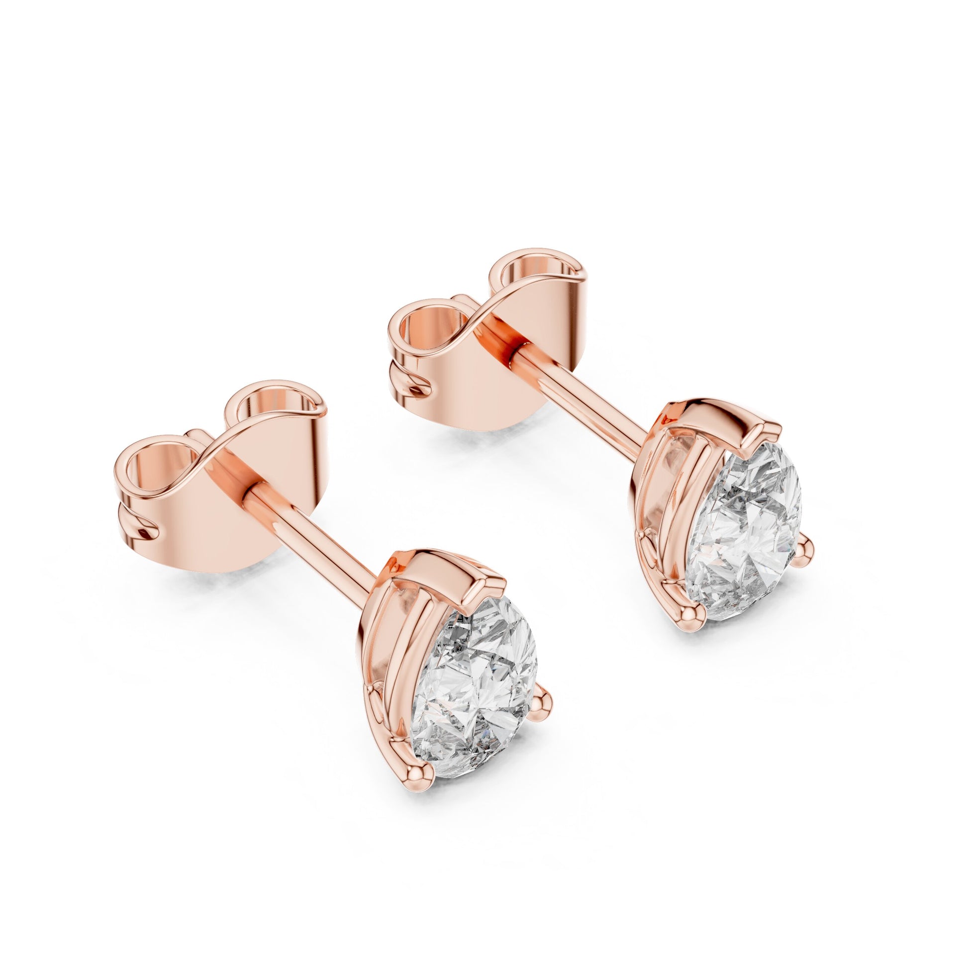 Pear Stud Lab Grown Diamond Earrings