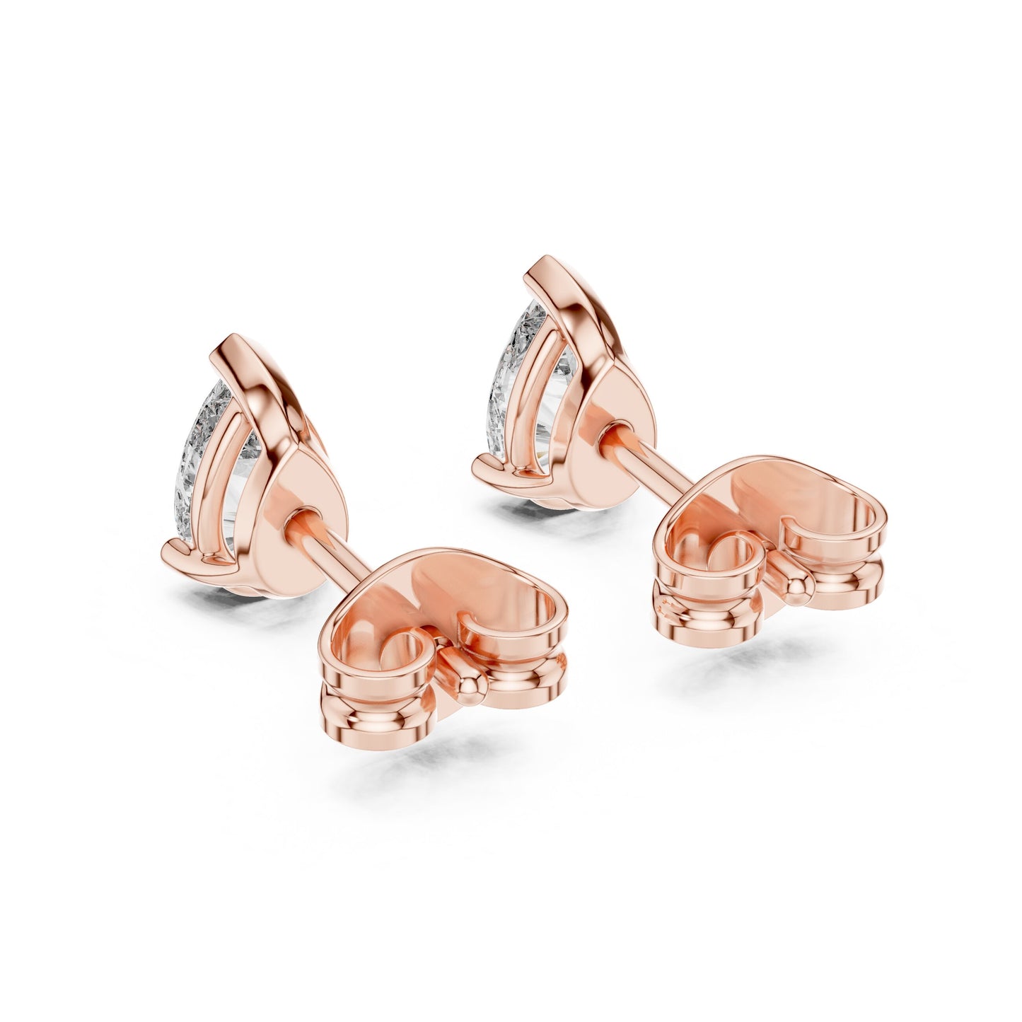 Pear Stud Lab Grown Diamond Earrings