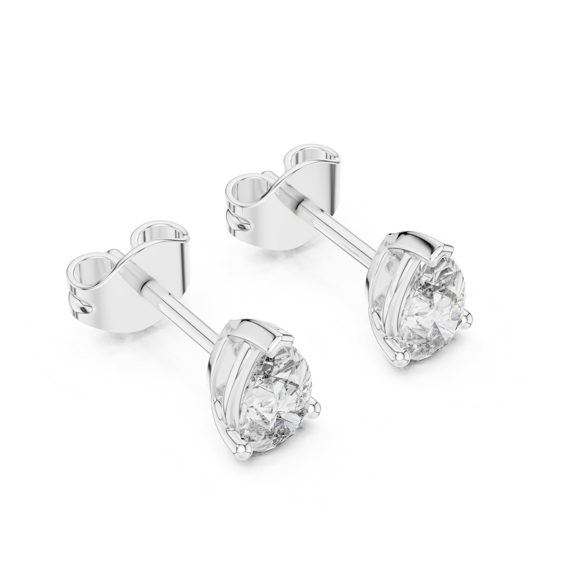 Pear Stud Lab Grown Diamond Earrings