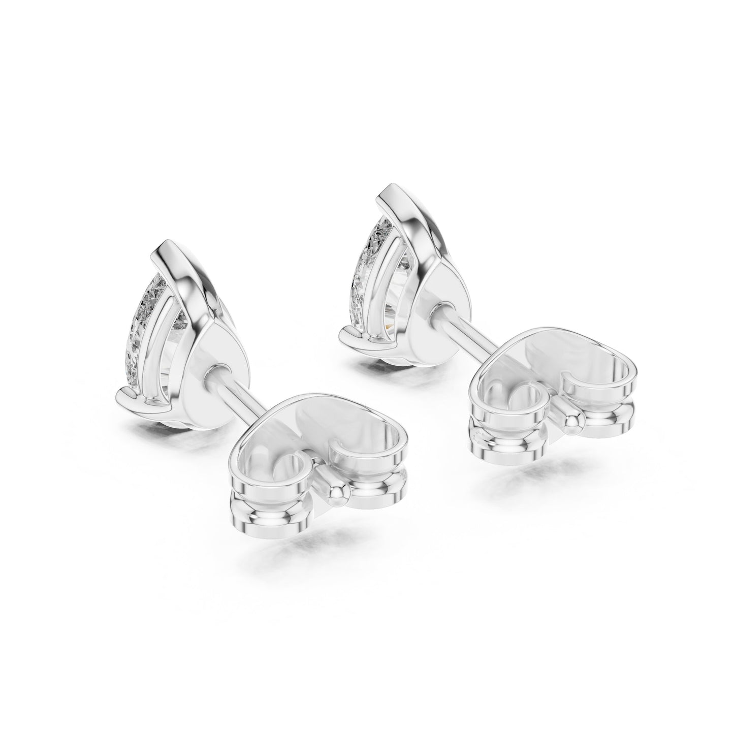 Pear Stud Lab Grown Diamond Earrings