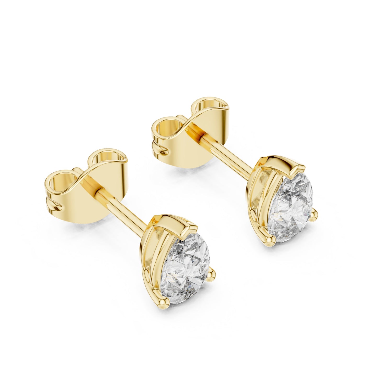Pear Stud Lab Grown Diamond Earrings