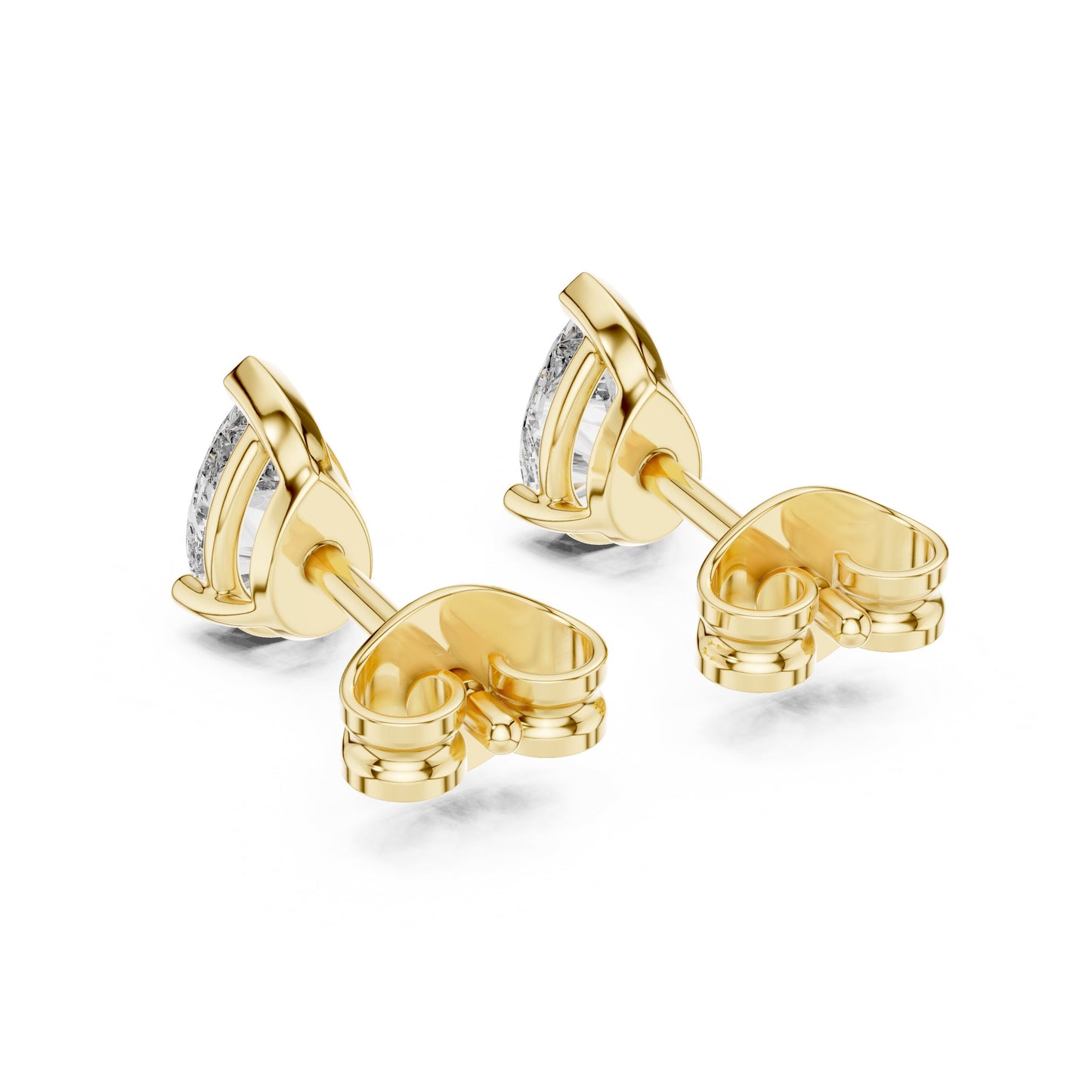 Pear Stud Lab Grown Diamond Earrings