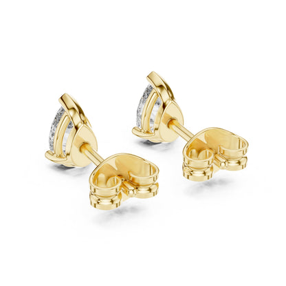 Pear Stud Lab Grown Diamond Earrings