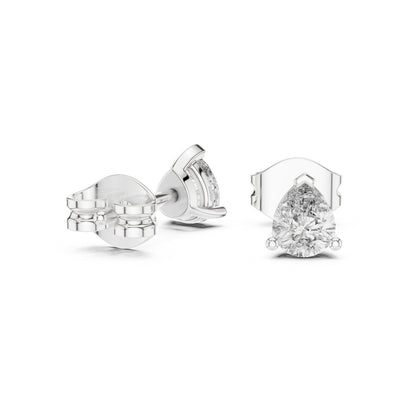 Pear Stud Lab Grown Diamond Earrings