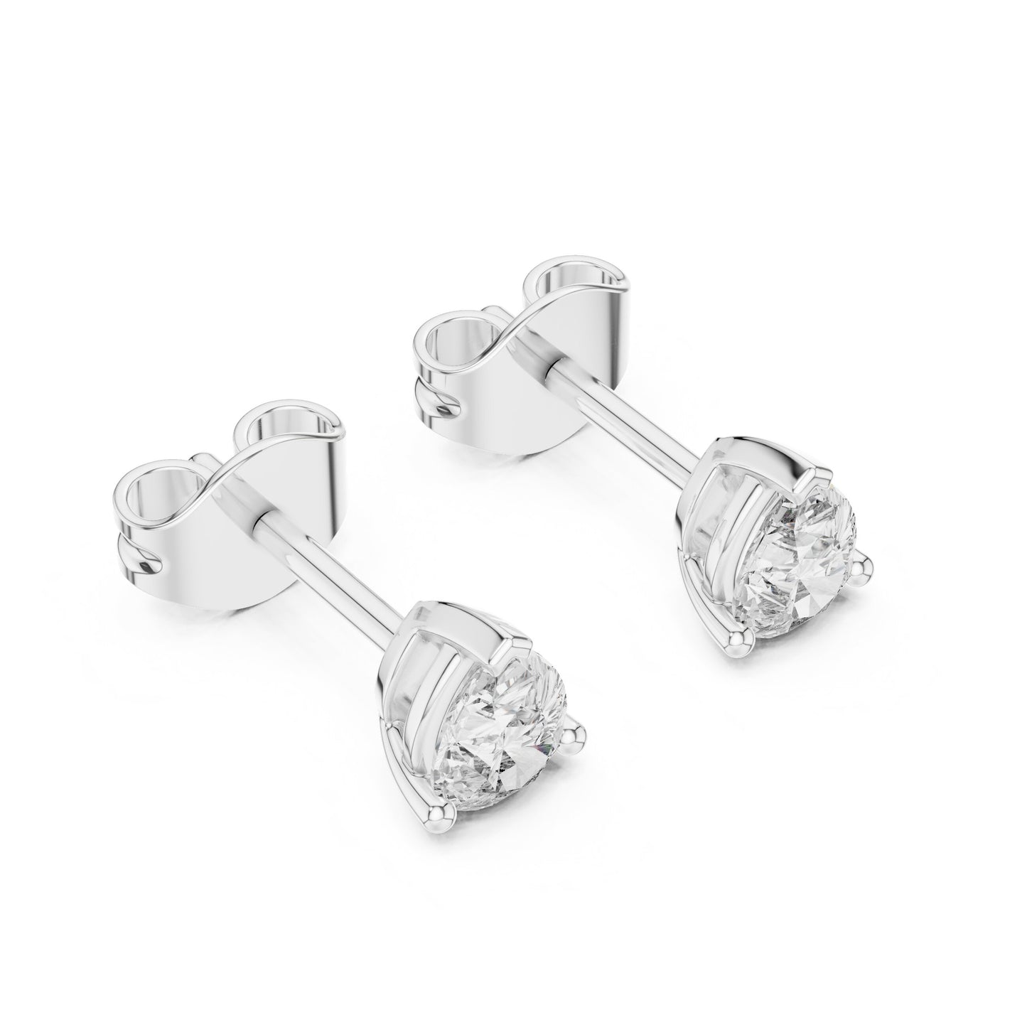 Pear Stud Lab Grown Diamond Earrings