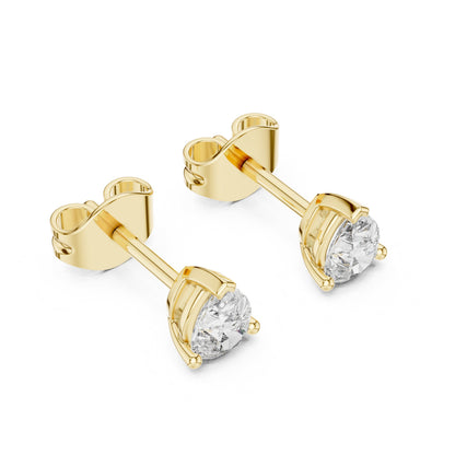 Pear Stud Lab Grown Diamond Earrings