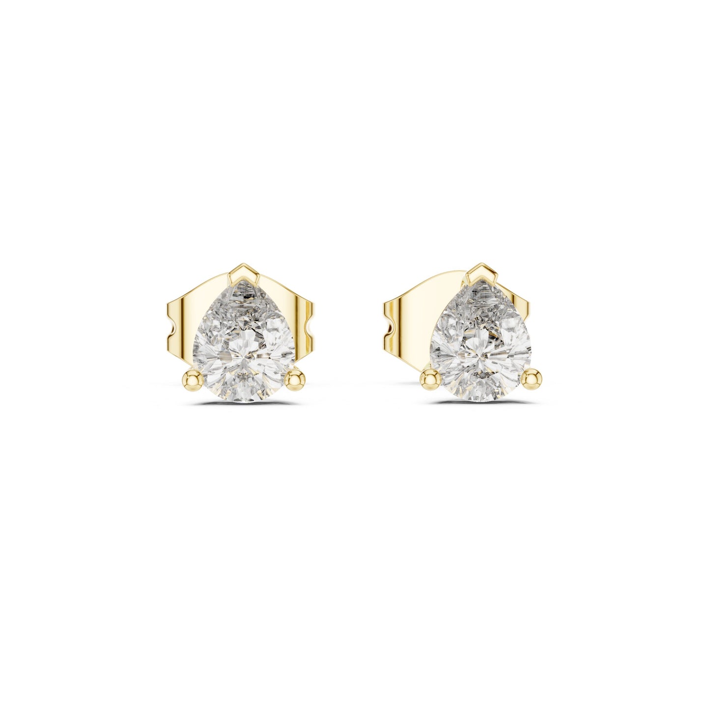Pear Stud Lab Grown Diamond Earrings