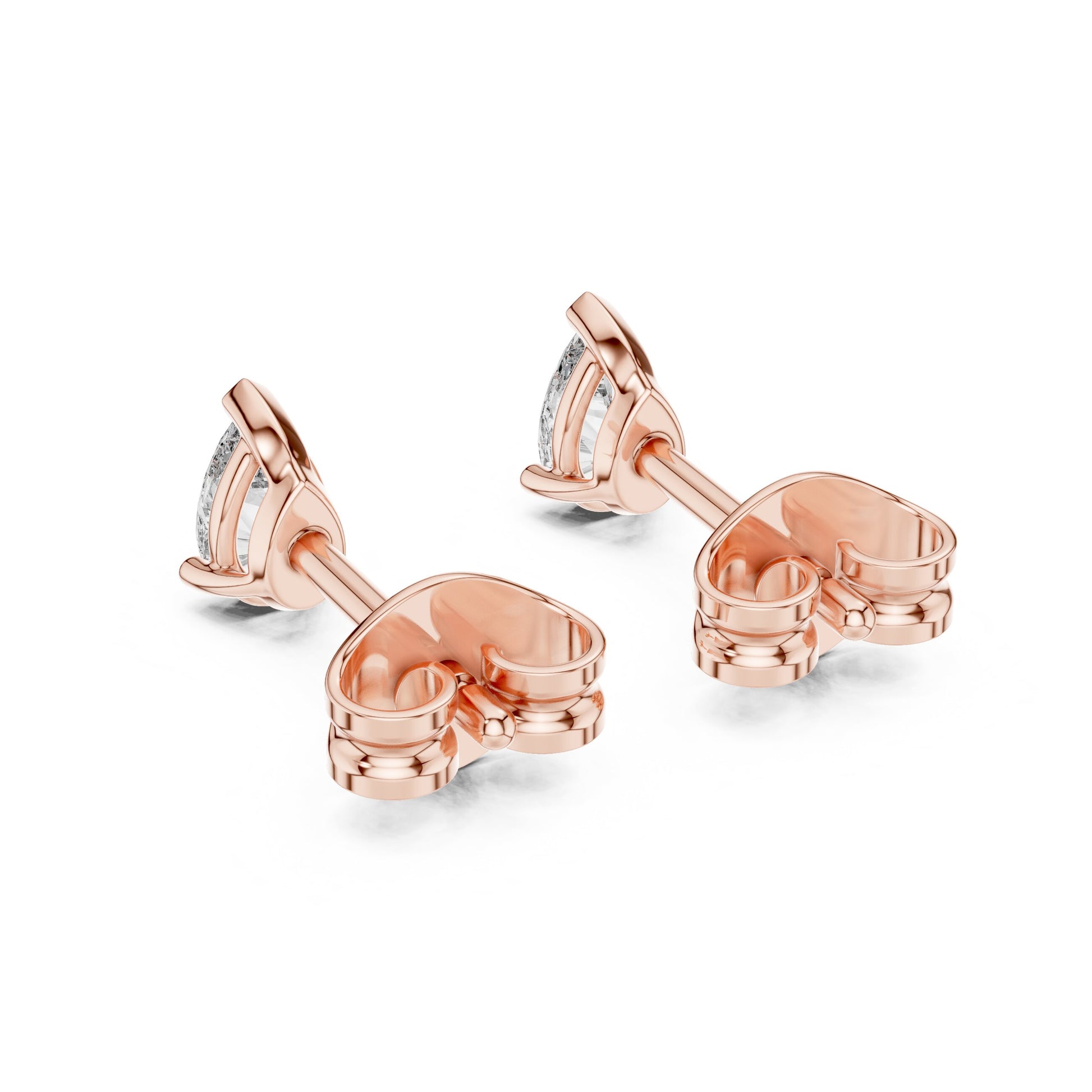Pear Stud Lab Grown Diamond Earrings