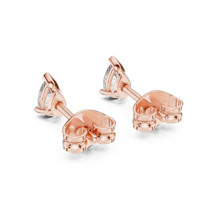 Pear Stud Lab Grown Diamond Earrings