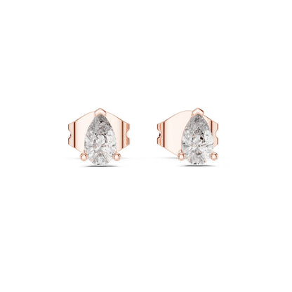 Pear Stud Lab Grown Diamond Earrings