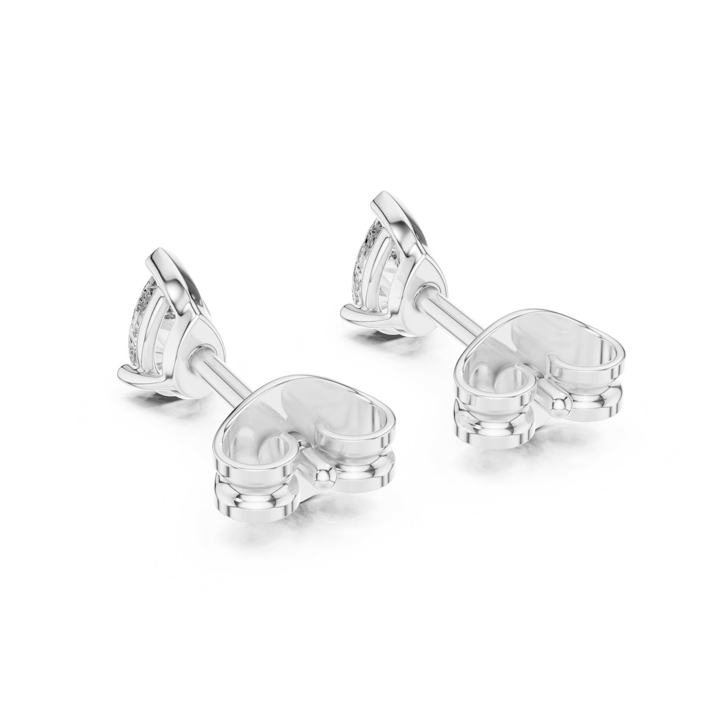 Pear Stud Lab Grown Diamond Earrings