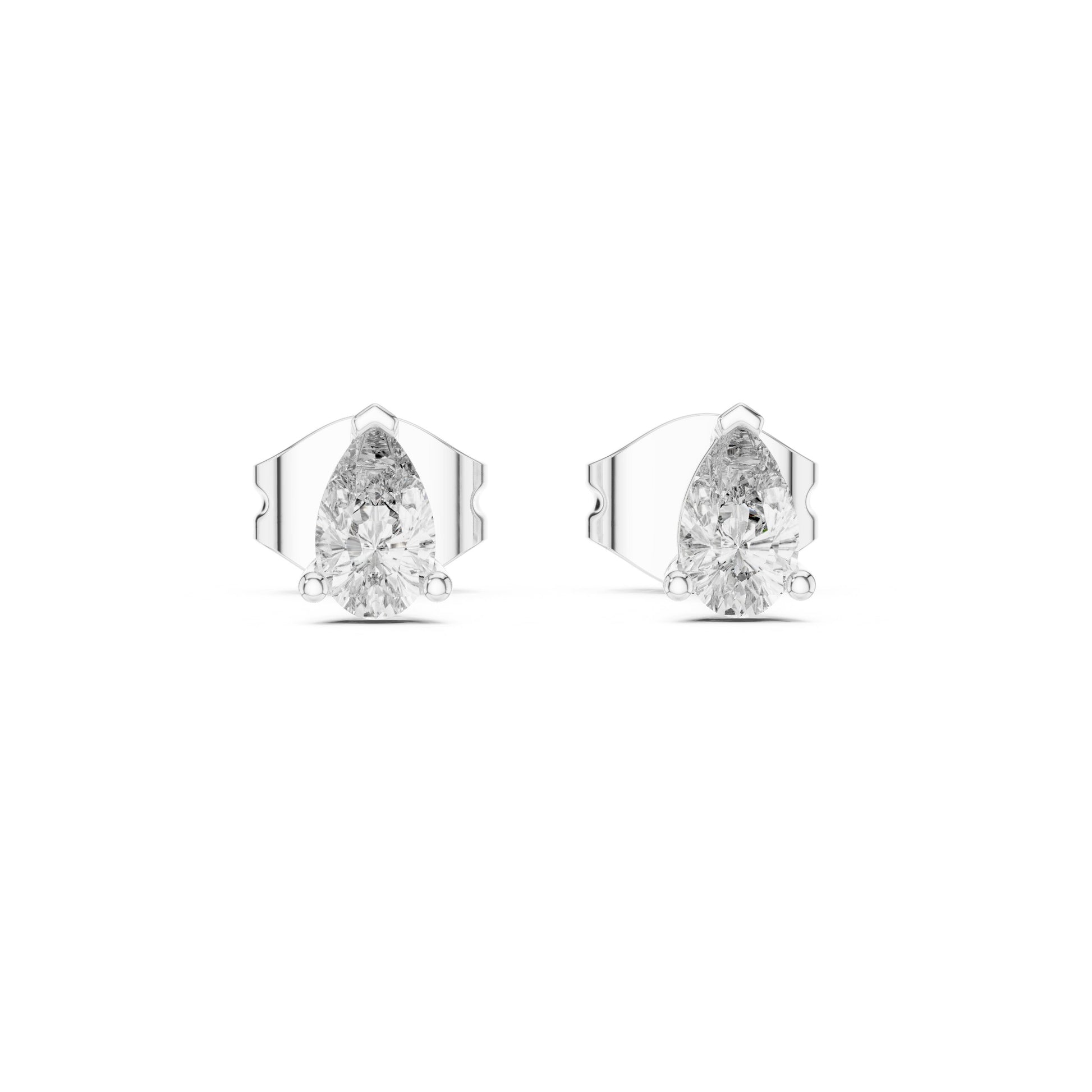 Pear Stud Lab Grown Diamond Earrings