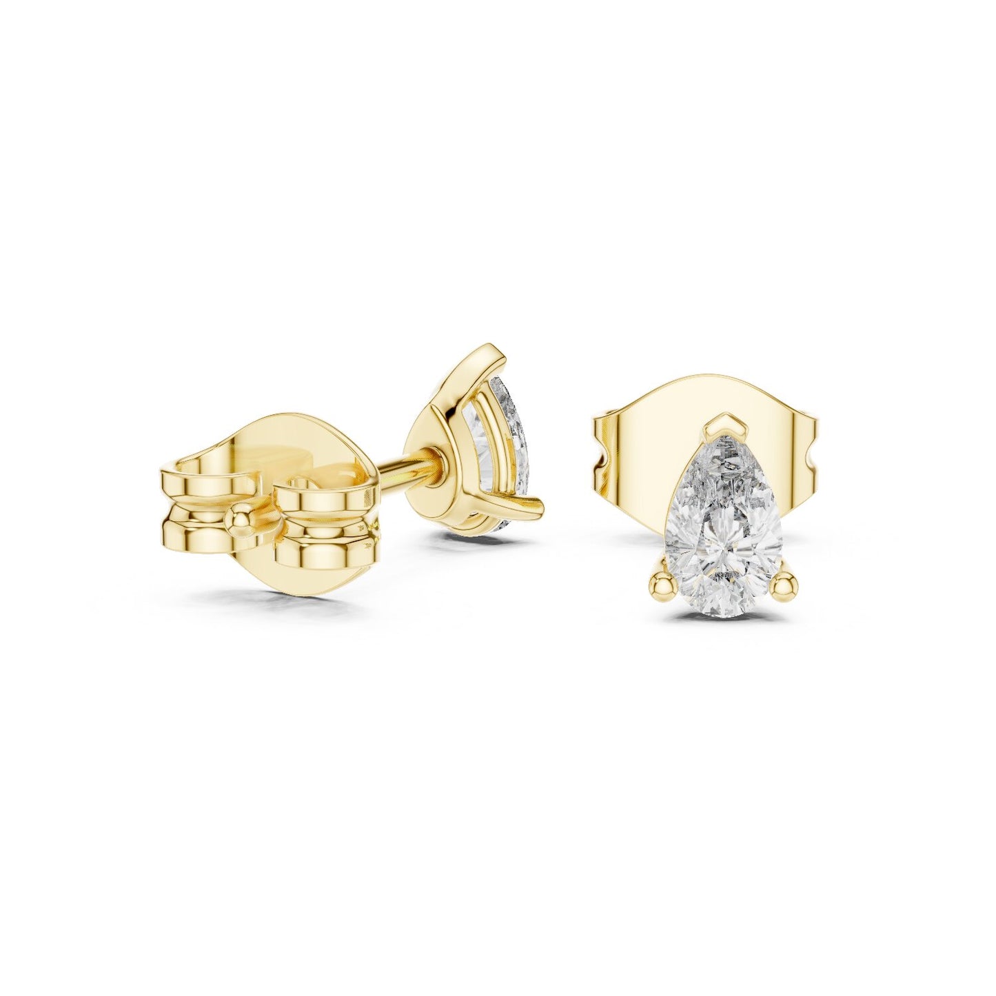 Pear Stud Lab Grown Diamond Earrings