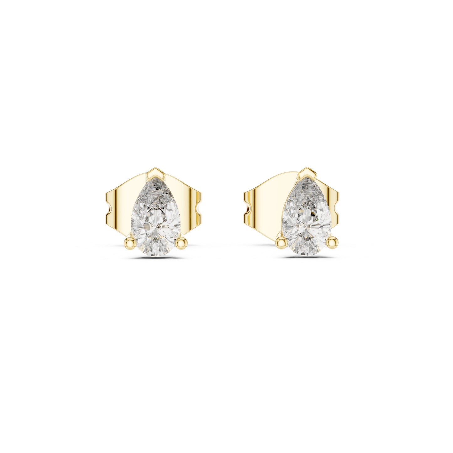Pear Stud Lab Grown Diamond Earrings