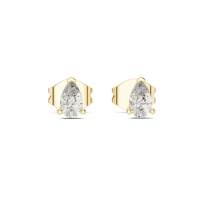 Pear Stud Lab Grown Diamond Earrings