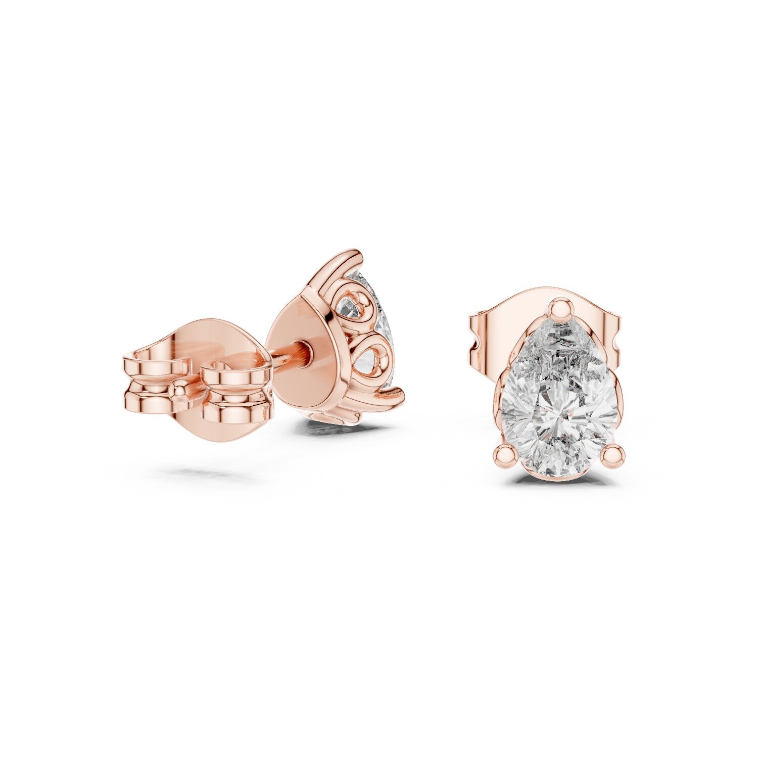 Mixed Shape Lab Grown Diamond Stud Earrings