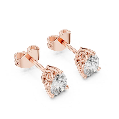 Mixed Shape Lab Grown Diamond Stud Earrings