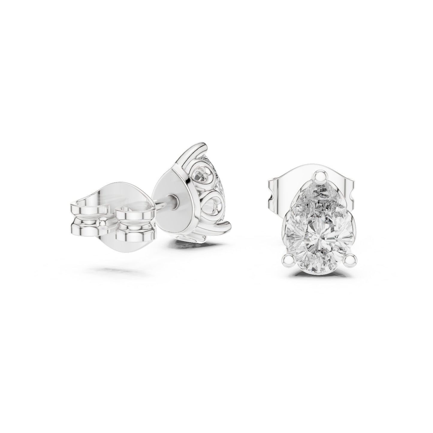 Mixed Shape Lab Grown Diamond Stud Earrings